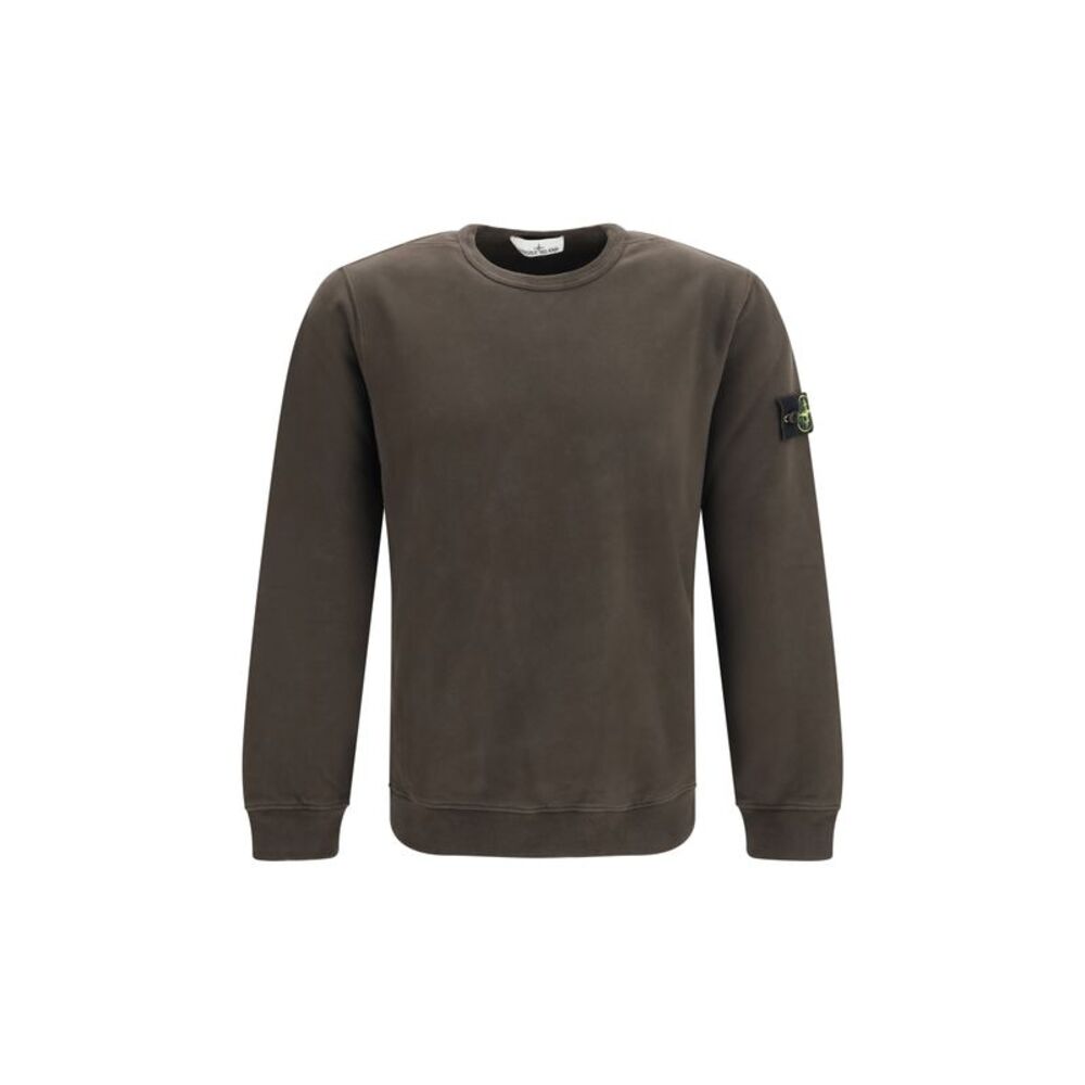 Stone Island Men Crewneck Cotton Sweatshirt